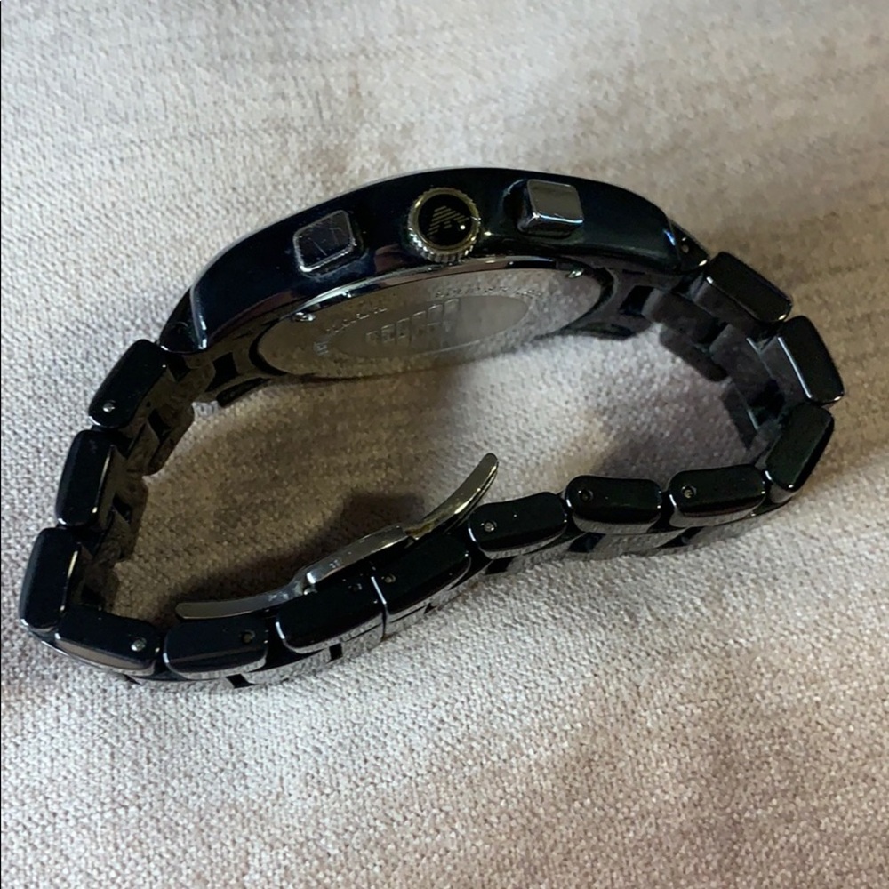 EMPORIO ARMANI | Black Ceramica watch AR-1400 - Picture 7 of 8